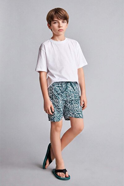 DeFacto Patterned Swim Shorts for Boys H1823A826Hs