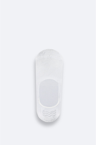 Avva Men's White Bamboo Ballerina Socks A51Y8500