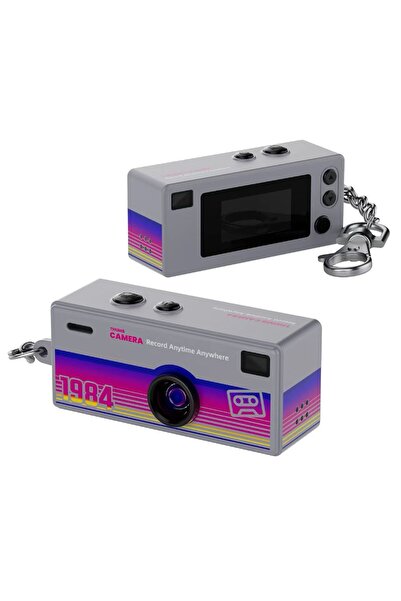 Choice12 No TF card Grey Magecam Digital Camera 0.96 Inch Keychain Camera Ret...