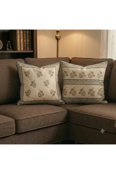 cuboo home Vintage Bohemian Set of 2 - Modern Living Room Balcony Pillowcase 43X43 cm