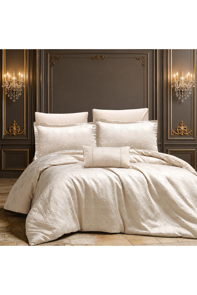 Pazar Home Bedding مفرش بازار هوم ناثان جاكار نفرين 7 قطع بحشوة مخيطة 260*240سم