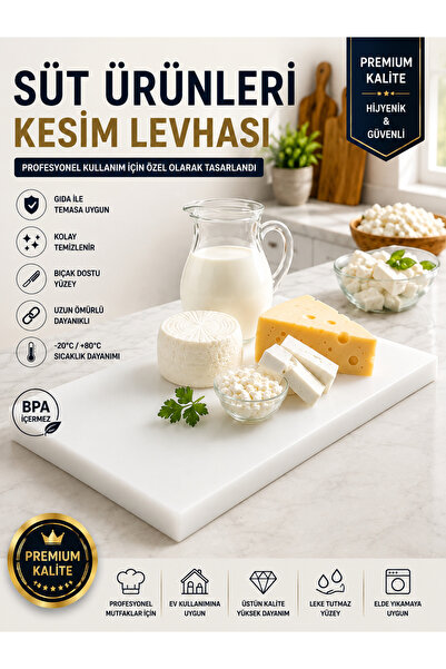 Türkay 4795 Model Polyethylene Cutting Board - 60X40X4 cm Cutting Board