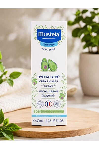 Mustela هيدرا بيبي كريم مرطب للوجه بالأفوكادو 40 مل