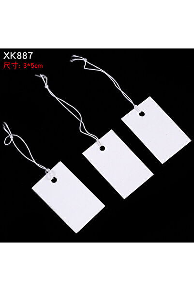 Choice9 100pcs 3x5cm 100pcs Jewelry and Jewelry Small Tags DIY Blank Hanging ...