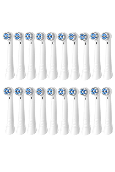 Choice16 20pcs White 4/8/12/16/20 Pack Replacement Toothbrush Heads Compatibl...