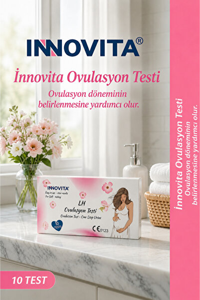 İnnovita 30 Adet Ovulasyon Testi 2 Adet Ultra Hızlı Gebelik Testi