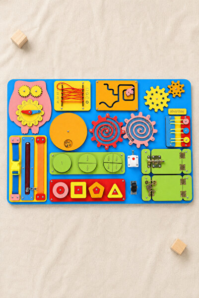 MindyKidsy Montessori Activity and Learning Board Educational 60X40 Developme...