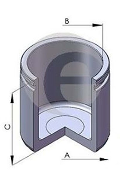 krc Fren Kaliper Piston Ön Citroen Spacetouerer, Opel Zafira, Peugeot Expert, Toyota Proace