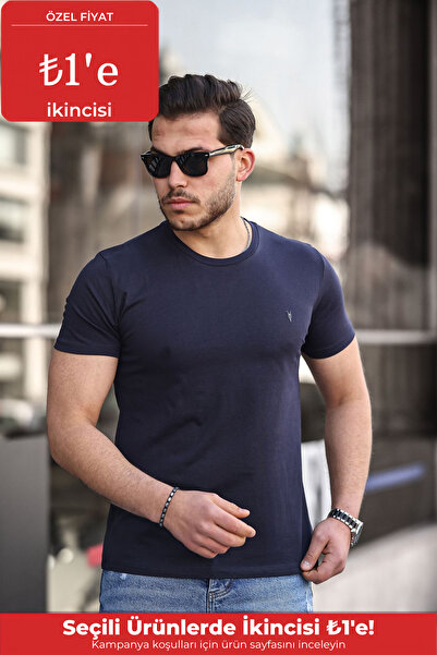 COMBİNE MİCHAİL Tricou pentru bărbați, 100% bumbac, respirabil, cu decolteu r...