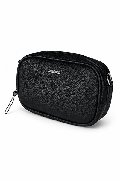 dukidasoturkiye Dukidaso Women's Black Knitted Strap Mini Shoulder Bag |   Su...