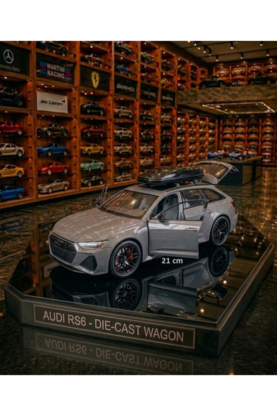 OYUNCAKSAHİLİ Audi RS Station Wagon Araba 21cm Diecast 1.24 Koleksiyon Büyük ...