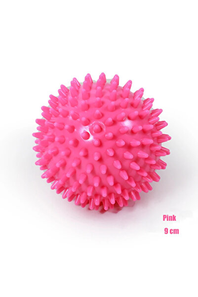 Choice1 Pink PVC Spiky Massage Ball Durable Sport Fitness Foot Pain Relief Pl...