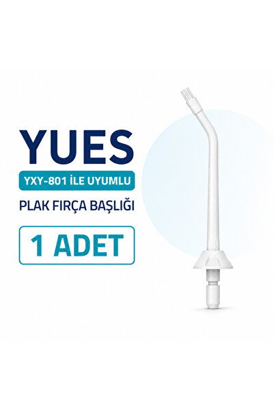YUES Ağız Duşu Başlığı – Plaque Brush Tip (Plak Fırça Ucu), Yedek Nozul, Oral...