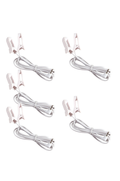 Choice1 Ear Clips 5pcs 2.5mm Ear Clips Connection Cables Conductive Standard ...