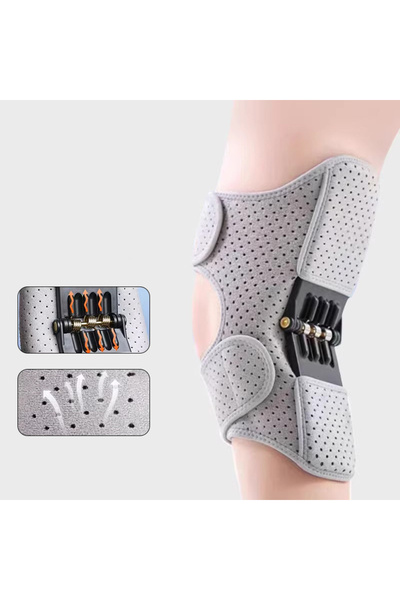 Choice grey Powerful Rebound Springs Knee Assistive Device Non-Slip Breathabl...