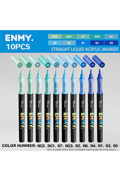 Choice3 Sky series ENMY Acrylic Marker Pen 10pcs Direct Liquid Acrylic Paint ...
