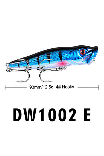 Choice E Hot Selling Popper Lure Topwater Bait Fishing Bait Hard Bait 93mm/12...