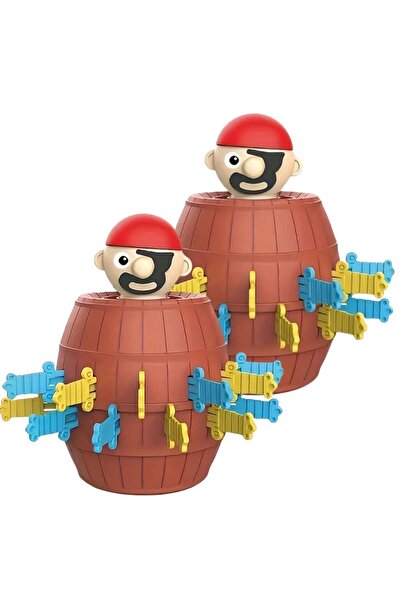 Choice 2pcs Pirate Barrel Game Interactive Pop-Up Pirate Toy Bucket with Swor...