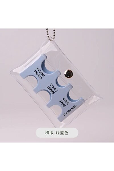 Choice5 Light Blue Japanese Coin Holder Wallet ,Coin Wallet,Mini Wallet,PVC W...
