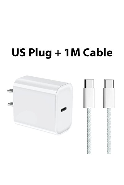 Choice1 US Charger and Cable PD 40W Type C Charger Fast Charging Adapter For ...