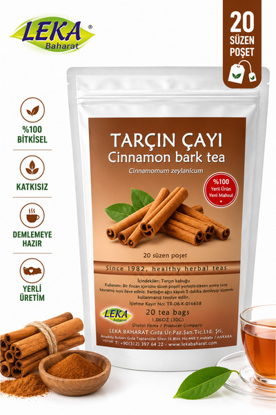 leka baharat Tarçın Çayı 20x1,5g Süzen Poşet