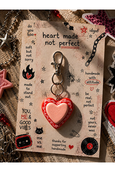 FaveArt Breloc inimă handmade – Heart Charm