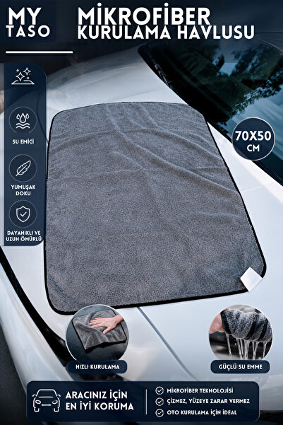 M.Y. TASO 1 ( ADET )Mikrofiber Oto Kurulama Ve Yıkama Havlusu 70x50 cm Polanz...