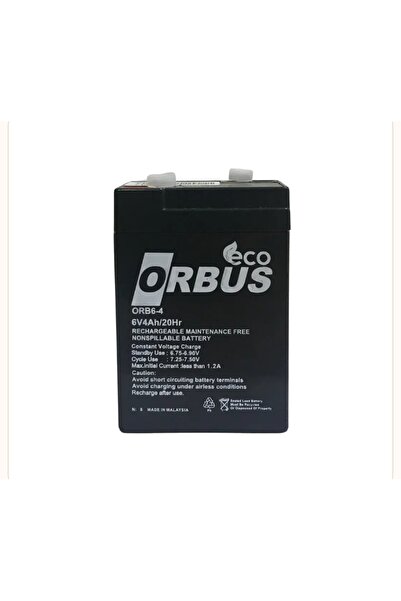 Orion Akülü Araba,motor,atv , Şarjlı ışıldak Için 6 Volt Akü 4 Ah ( Amper) Ak...
