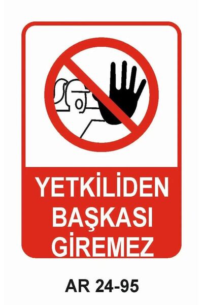 Outdoor One No One Else Can Enter Without Authority Women Figure Work Safety ...