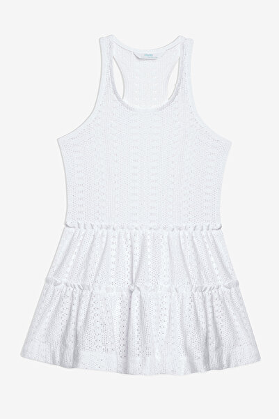 Penti Kız Çocuk Lace Dantel Beyaz Elbise