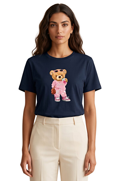 DK DAKSEL Unisex Teddy Bear Printed Oversize T-Shirt with 10+ Color Options