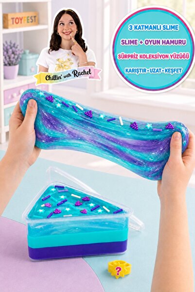 TOYFEST Jelly Cakes Ocean Grape Escape Squishy 3 Katmanlı Sıkma Sürpriz Yüzük...