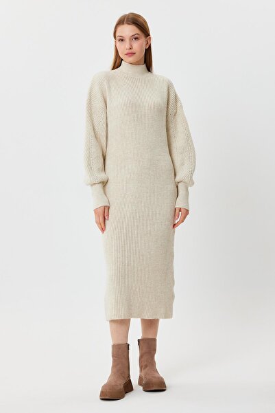 ALEXANDERGARDI ALEXANDERGARDY SLEEVES PATTERNED BALLOON SLEEVE KNITWEAR DRESS...