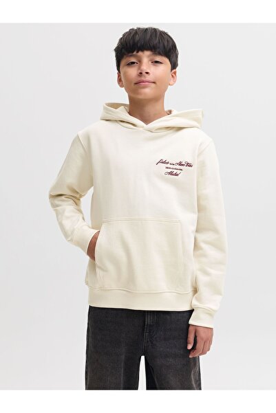 Jack & Jones Junior Mikina s kapucí a potiskem na zádech pro kluky
