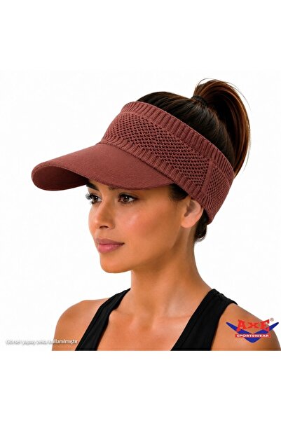 AXE SPORTSWEAR Burnt Earth Color Flexible Visor Hat Uv Sunscreen Casual Beach...