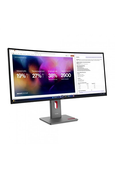 LENOVO ThinkVision P40WD-40, 39.7 inci, 5120 x 2160 pixeli, 4ms GtG, Gri
