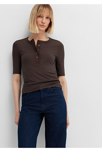 Mavi Buttoned Brown T-Shirt Semi Slim Fit 1614110-91100