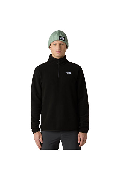 THE NORTH FACE M GLACIER ΦΛΙΣ ΜΠΟΥΦΑΝ ΜΕ ΦΕΡΜΟΥΑΡ 1/4 NF0A8D0QJK3-JK3 Μαύρο XXL