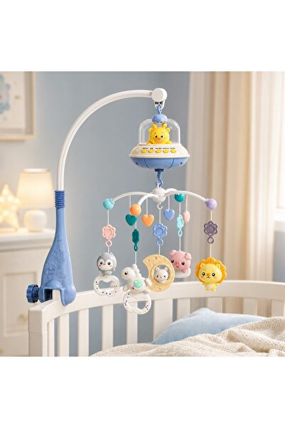 LittleDomi Carusel Muzical Reincarcabil pentru Patut Bebelusi LittleDomi®, Co...