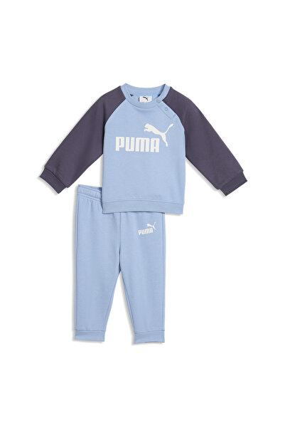 Puma Essentials Raglan Crew Set Baby Blue Tracksuit Set