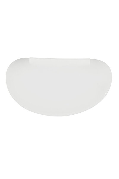 Generic Brand مكشطة عجين بلاستيكية بيضاوية الشكل بيضاء 19x12,5 سم بيضاوية الش...