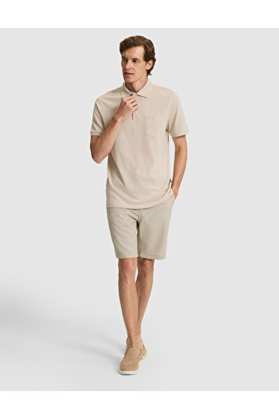 Pierre Cardin Vizon Slim Fit Gofre Dokuma Şort 50309644-VR052