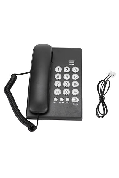 Choice black KXT504 Desktop Corded Telephone Multifunctional Large Button Lan...