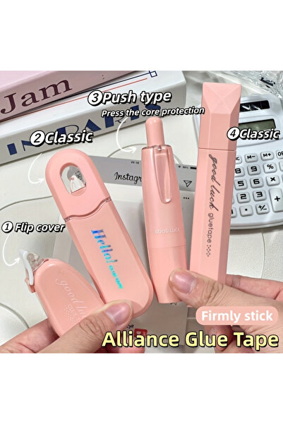 Choice pink 4PCS Creative Double-Sided Dot Glue, High-Adhesion Dot Glue, Suit...