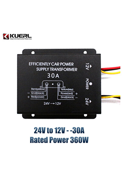 Choice 12V 24V 30A DC-DC 24V to 12V Power Supply Voltage Converter 10A 15A 20...