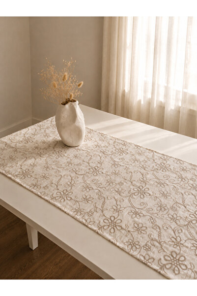 Typoniq Attitude Included Premium Embroidered 100% Cotton Runner - Fleur 54X1...