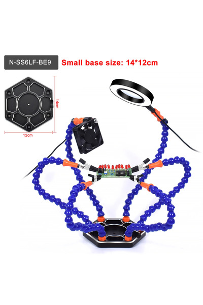 choice2 N-SS6LF-BE9 NEWACALOX Third Hand Soldering PCB Holder Tool Helping Ha...