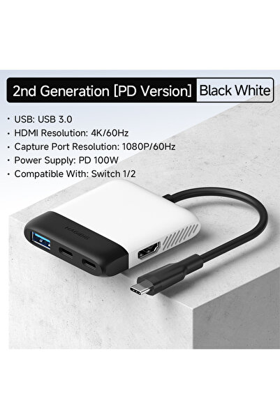 choice2 PD Model Black White Hagibis Video Capture Card Portable TV Dock For ...