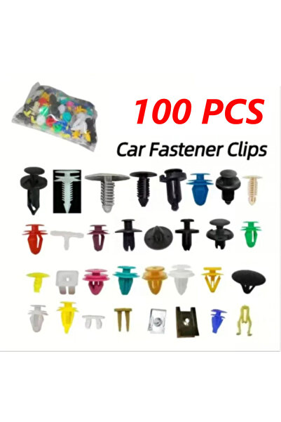 choice2 100 pcs 500/200/100Pcs 30 Kinds Universal Mixed Auto Fastener Car Bum...