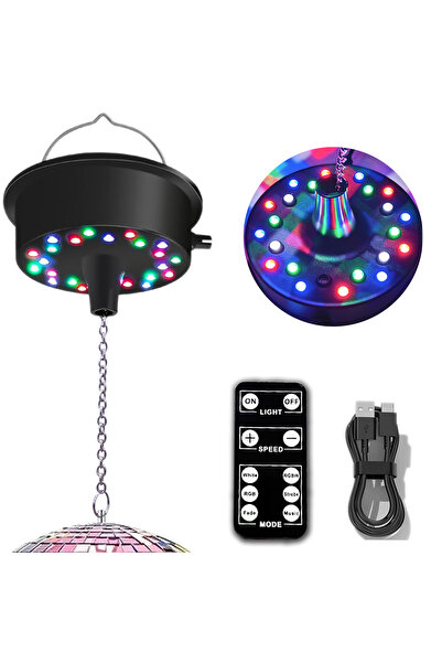 Choice Type-C USB Mirrors Ball Motor with Remote, 5-10 RPM Disco Ball Adjusta...
